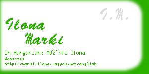 ilona marki business card